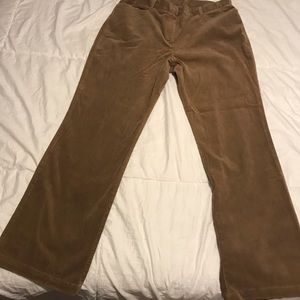 Jones of New York signature corduroy size 16 tan color pant, boot cut